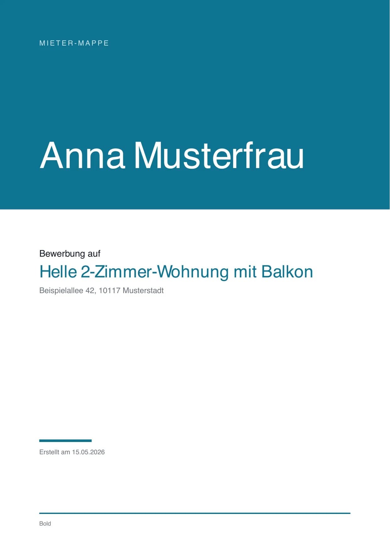 Beispiel-Mappe Cover